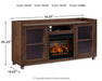 Starmore 70" TV Stand with Electric Fireplace Entertainment Center Ashley Furniture