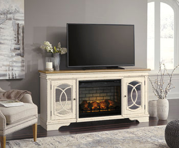 Realyn 74" TV Stand with Electric Fireplace TV Stand Ashley Furniture