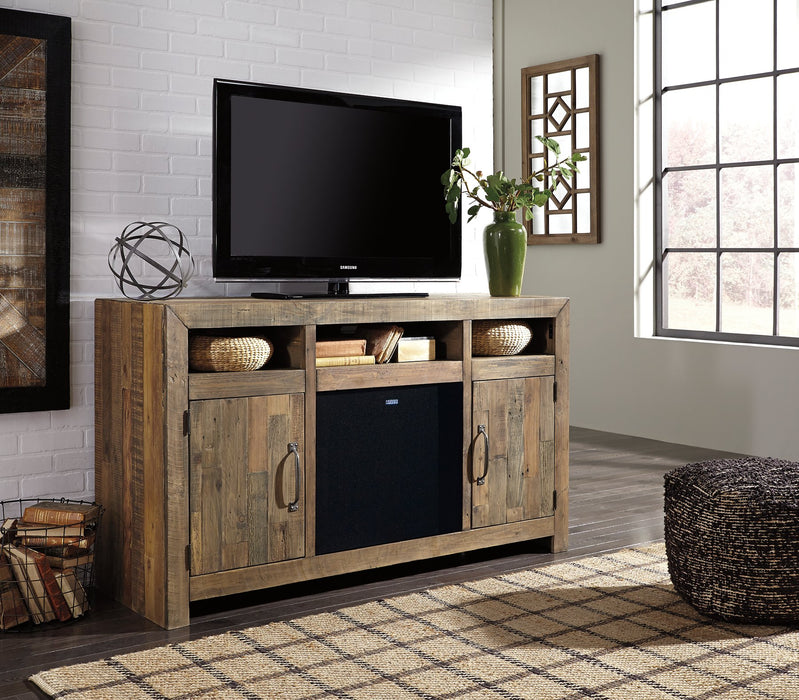 Sommerford 62" TV Stand with Electric Fireplace TV Stand Ashley Furniture