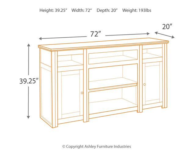 Harpan 72" TV Stand TV Stand Ashley Furniture