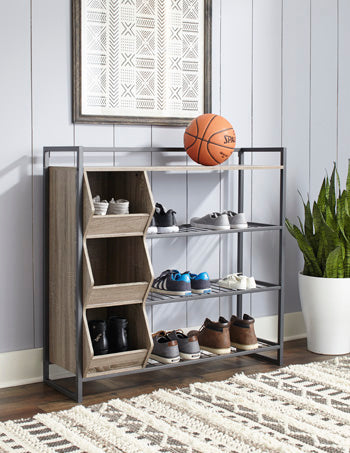 Maccenet Shoe Rack Bookcase Ashley Furniture
