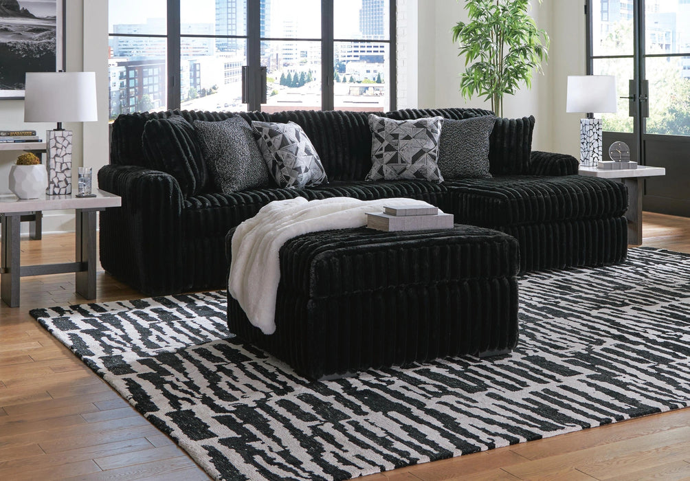 Midnight-Madness Sectional with Chaise Sectional Ashley Furniture