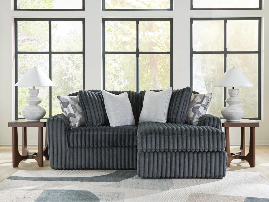 Midnight-Madness Sectional with Chaise Sectional Ashley Furniture