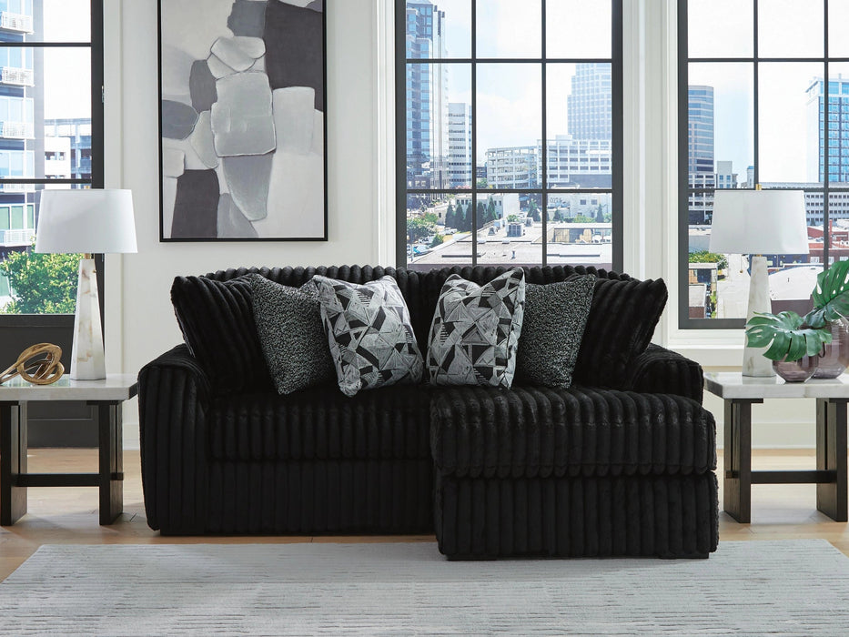 Midnight-Madness Sectional with Chaise Sectional Ashley Furniture