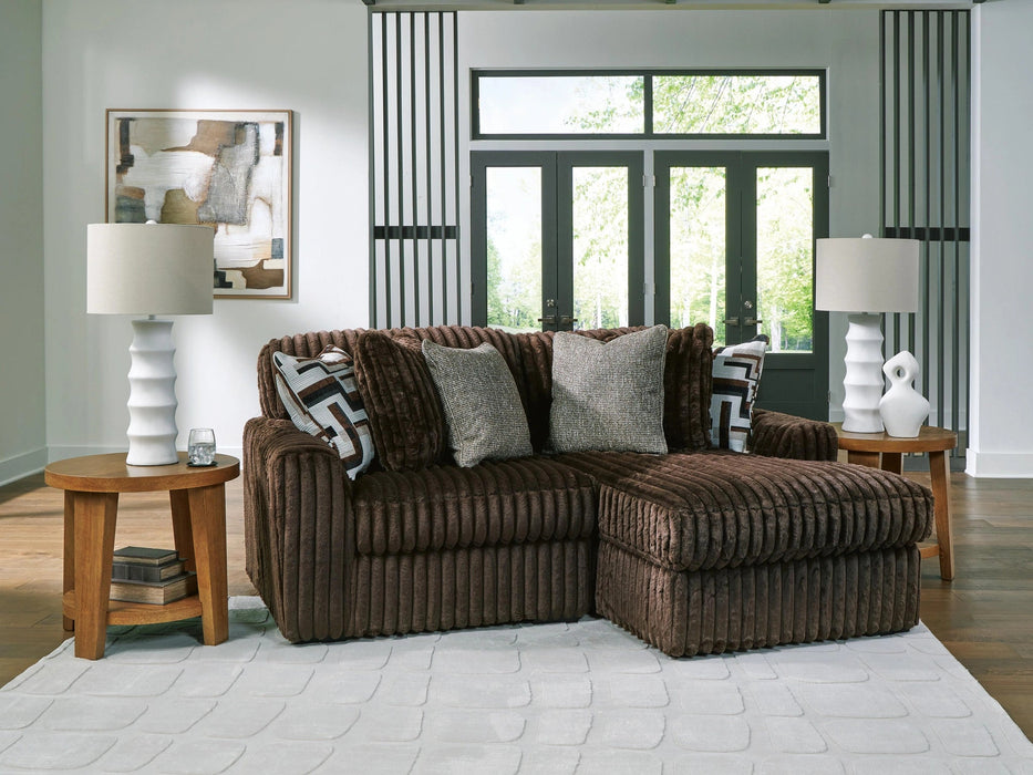 Midnight-Madness Sectional with Chaise Sectional Ashley Furniture
