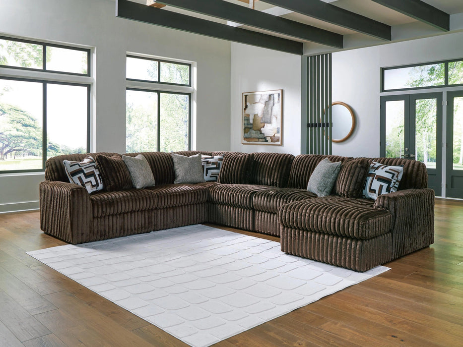 Midnight-Madness Sectional with Chaise Sectional Ashley Furniture