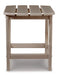 Sundown Treasure End Table Outdoor End Table Ashley Furniture