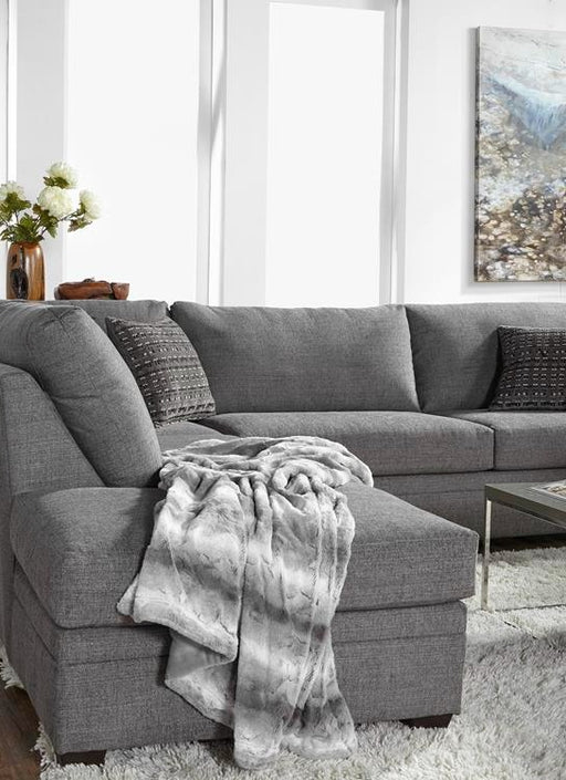 Indy Cement 2-Piece Sectional with Left Chaise Sectional Hughes Furniture