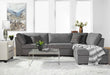Indy Cement 2-Piece Sectional with Right Chaise Sectional Hughes Furniture