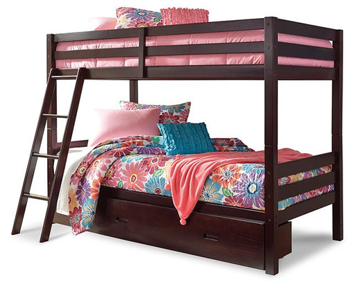 Halanton Youth Bunk Bed with 1 Large Storage Drawer Youth Bed Ashley Furniture
