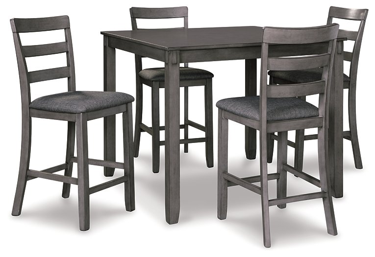 Bridson Counter Height Dining Table and Bar Stools (Set of 5) Counter Height Table Ashley Furniture