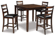 Coviar Counter Height Dining Table and Bar Stools (Set of 5) Counter Height Table Ashley Furniture