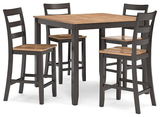 Gesthaven Counter Height Dining Table and 4 Barstools (Set of 5) Counter Height Table Ashley Furniture