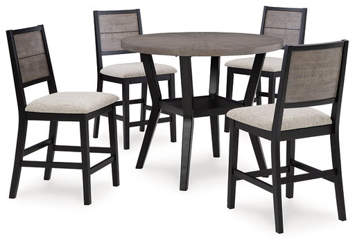 Corloda Counter Height Dining Table and 4 Barstools (Set of 5) Counter Height Table Ashley Furniture