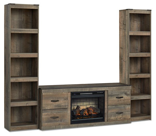 Trinell 3-Piece Entertainment Center with Electric Fireplace Entertainment Center Ashley Furniture