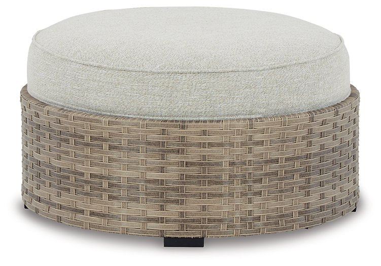 Calworth Outdoor Ottoman with Cushion Outdoor Ottoman Ashley Furniture