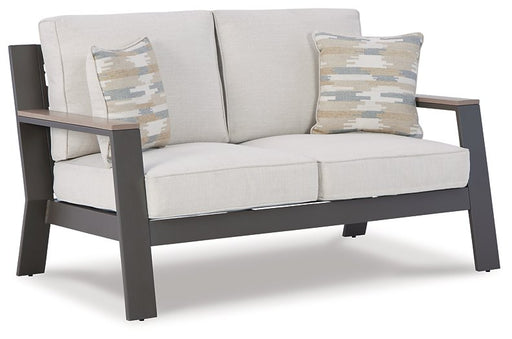 Tropicava Outdoor Loveseat with Cushion Outdoor Seating Ashley Furniture