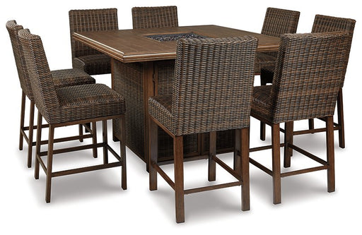 Paradise Trail Outdoor Bar Table Set Outdoor Seating Set Ashley Furniture