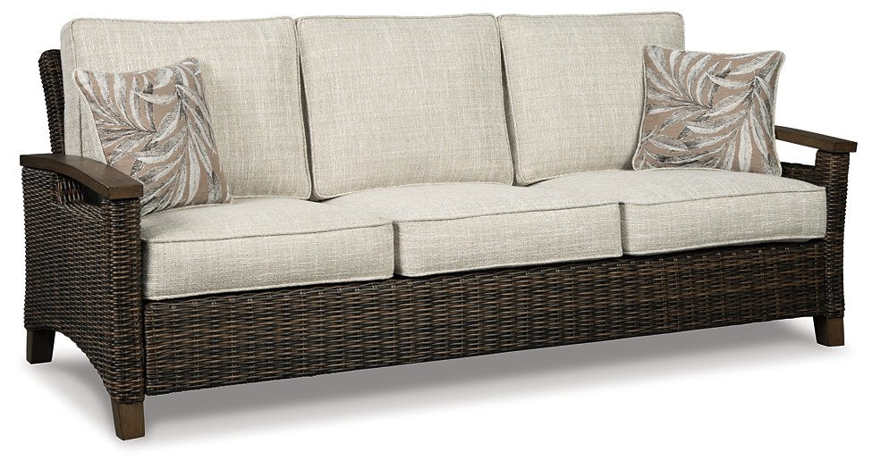 Paradise Trail Sofa with Cushion Outdoor Seating Ashley Furniture