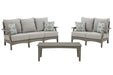 Visola Outdoor Sofa and Loveseat with Coffee Table Outdoor Dining Set Ashley Furniture