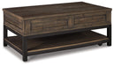Johurst Coffee Table with Lift Top Cocktail Table Lift Ashley Furniture