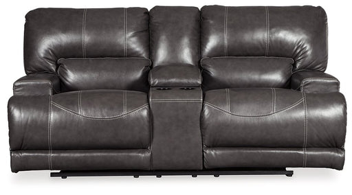 McCaskill Power Reclining Loveseat with Console Loveseat Ashley Furniture
