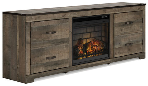 Trinell 72" TV Stand with Electric Fireplace TV Stand Ashley Furniture
